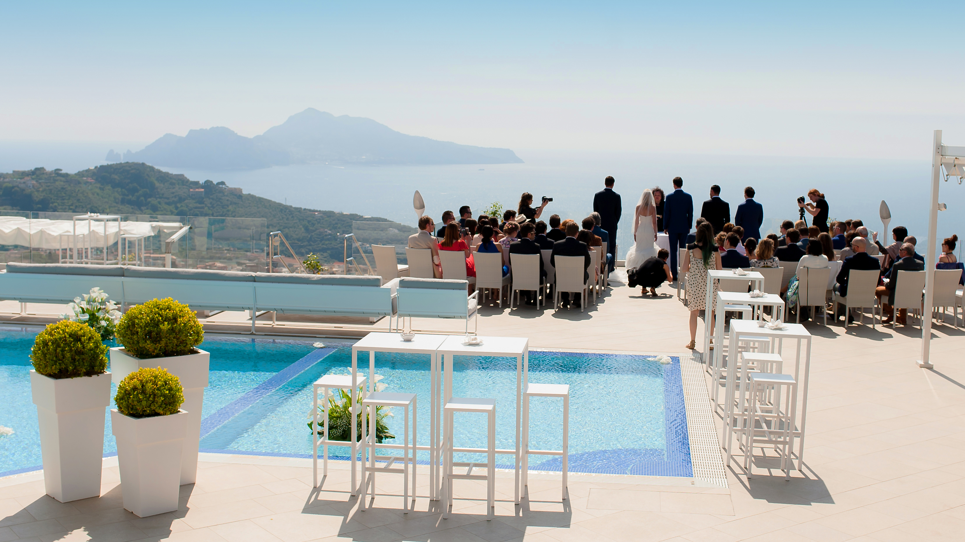 Wedding Ceremony with Amalfi Coast panorama
