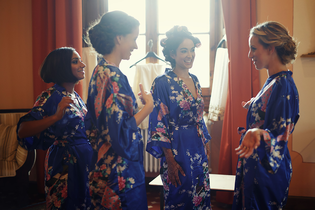 Bridesmaids, sikh wedding in Italy