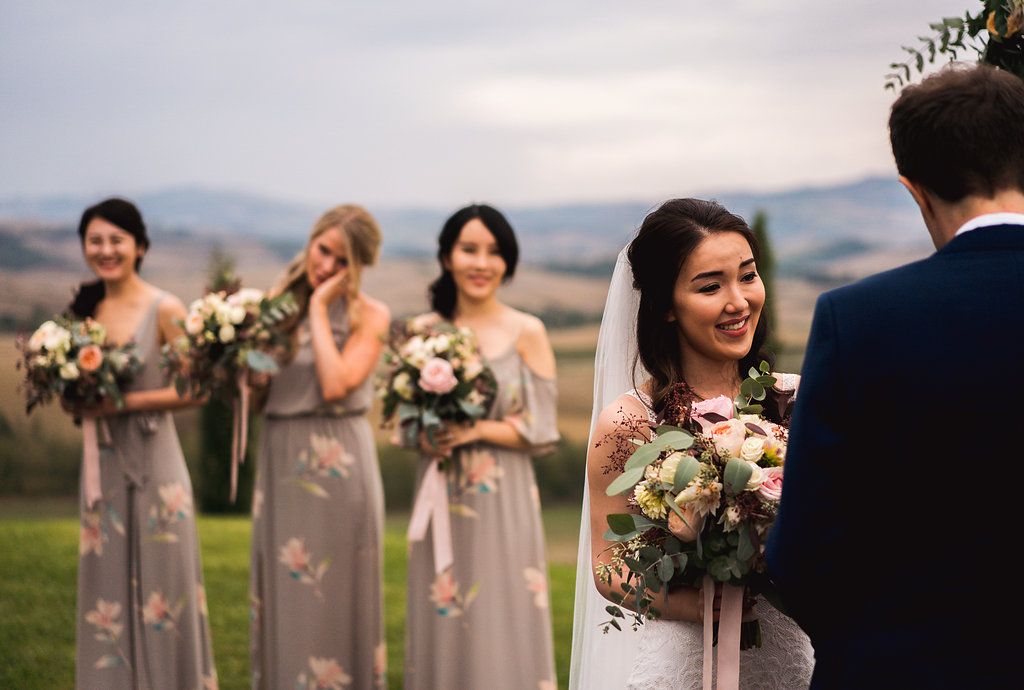 Wedding in Tuscany- Bride & Bridesmaids - Italian Wedding Designer