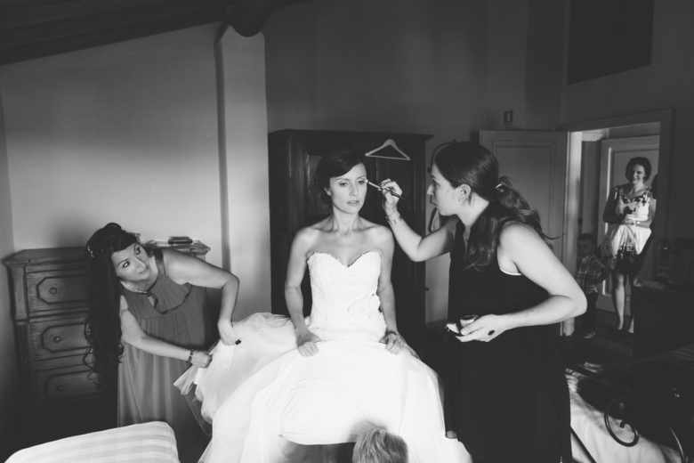 Makeup service for bride, destination weddingin Italy