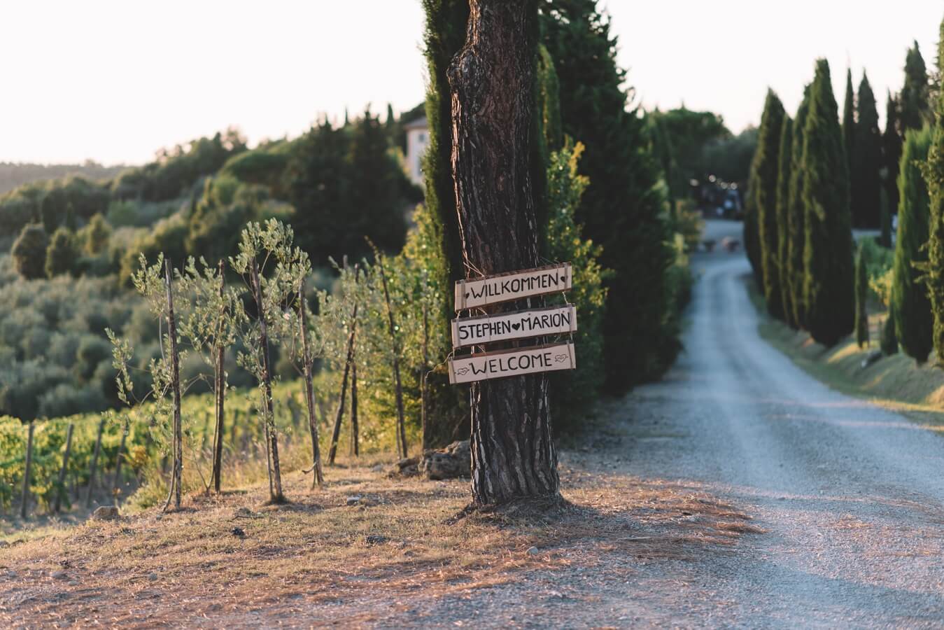 Destination wedding in Tuscany is perfect for wine lovers.