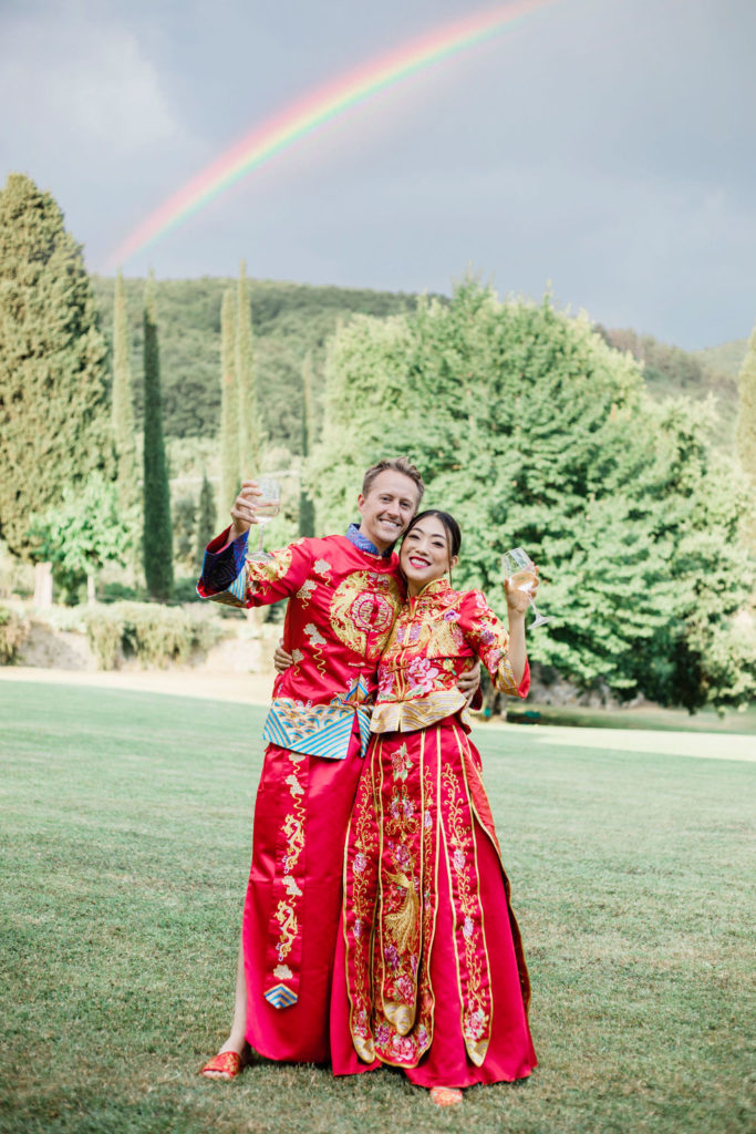 Wedding with rainbow - Chinese Tea Ceremony in Italy- Italian Wedding Designer