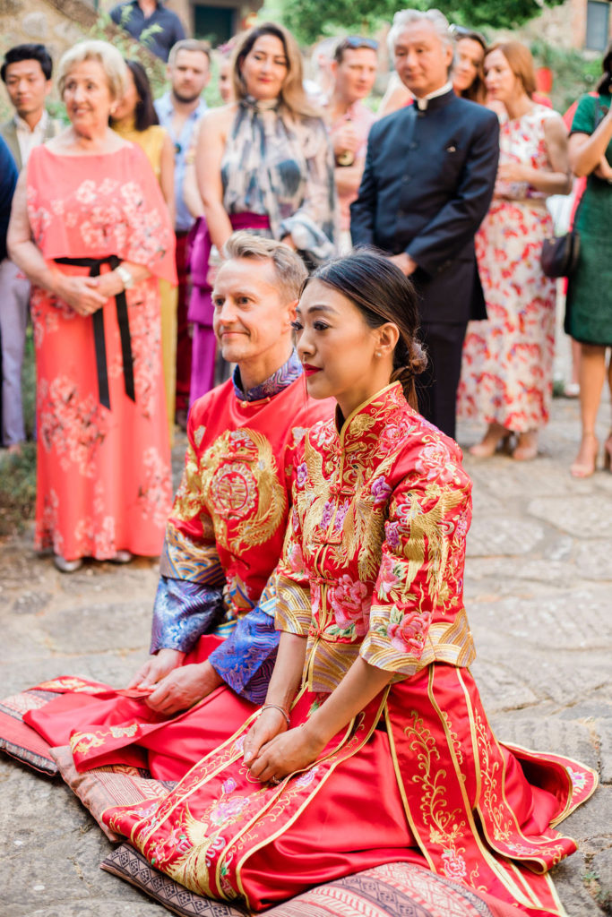 Tea Ceremony setting - Chinese Tea Ceremony in Italy- Italian Wedding Designer