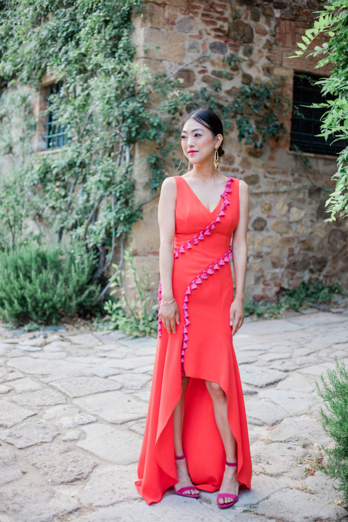 Bridal red Dress - Chinese Tea Ceremony in Italy- Italian Wedding Designer