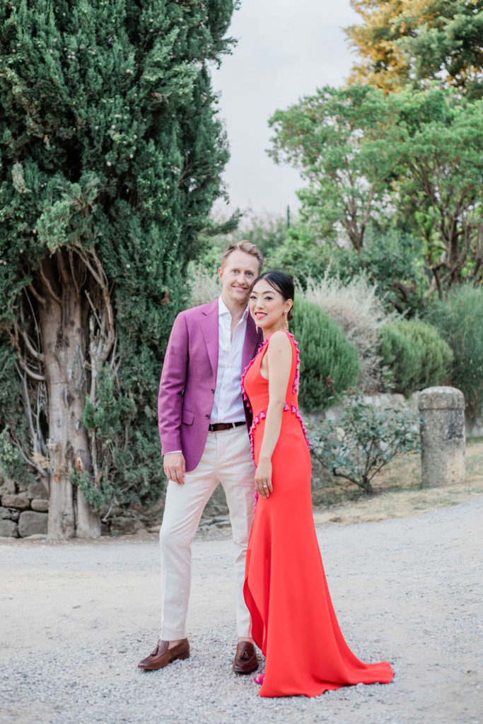 Bride and Groom second outfit - Chinese Tea Ceremony in Italy- Italian Wedding Designer