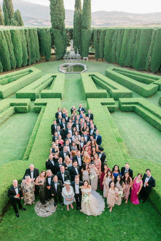 Group photos - Wedding at Villa La Foce - Italian Wedding Designer