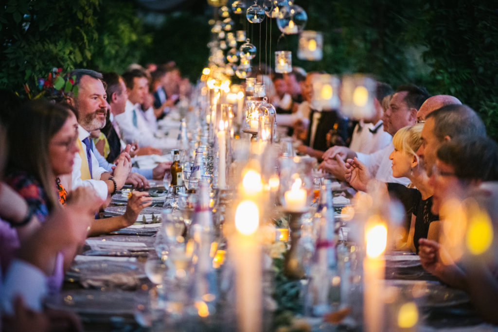 Dinner area - Italian Wedding Designer - Wedding at Villa Le Fontanelle