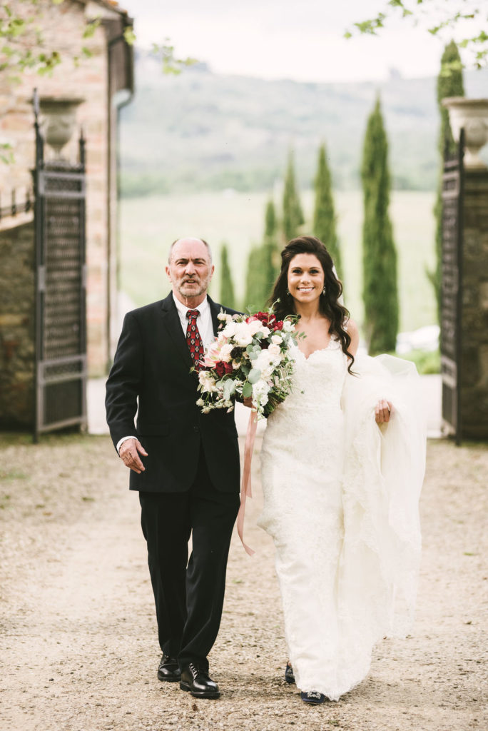 Bride entrance - Wedding at Villa La Selva - Italian Wedding Designer