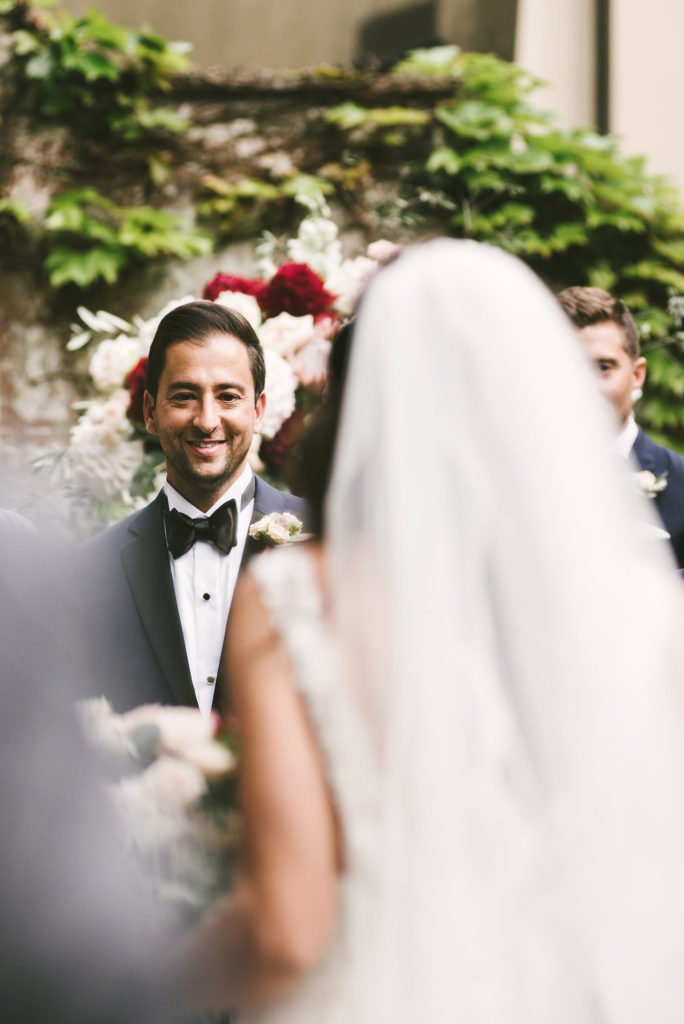 First Look - Wedding at Villa La Selva - Italian Wedding Designer