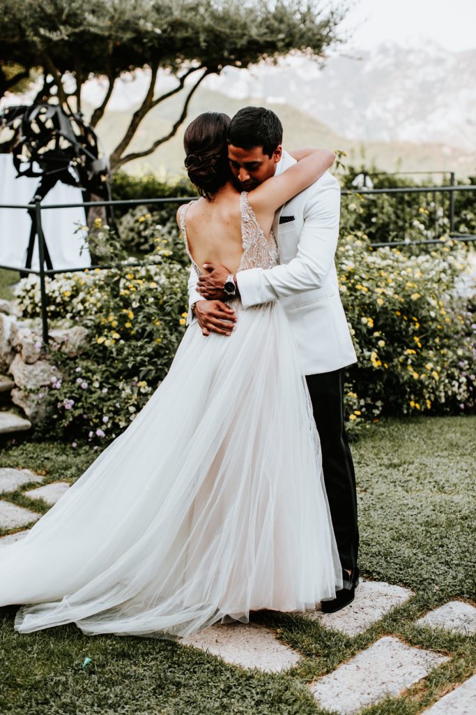First Look - Hotel Caruso Wedding - Italian Wedding Designer