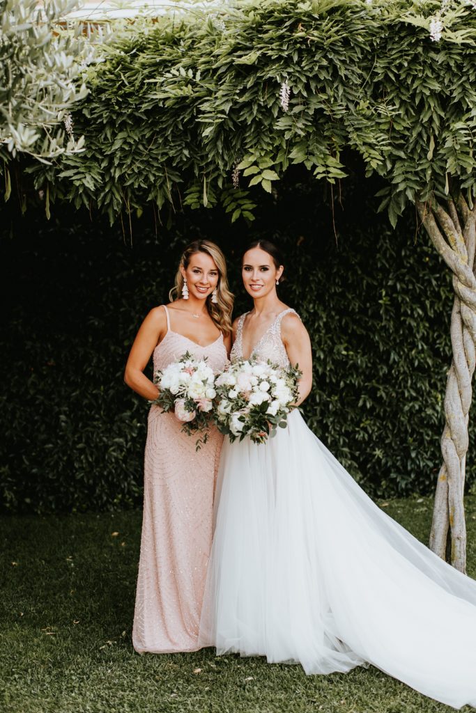Bride and MOH - Hotel Caruso Wedding - Italian Wedding Designer
