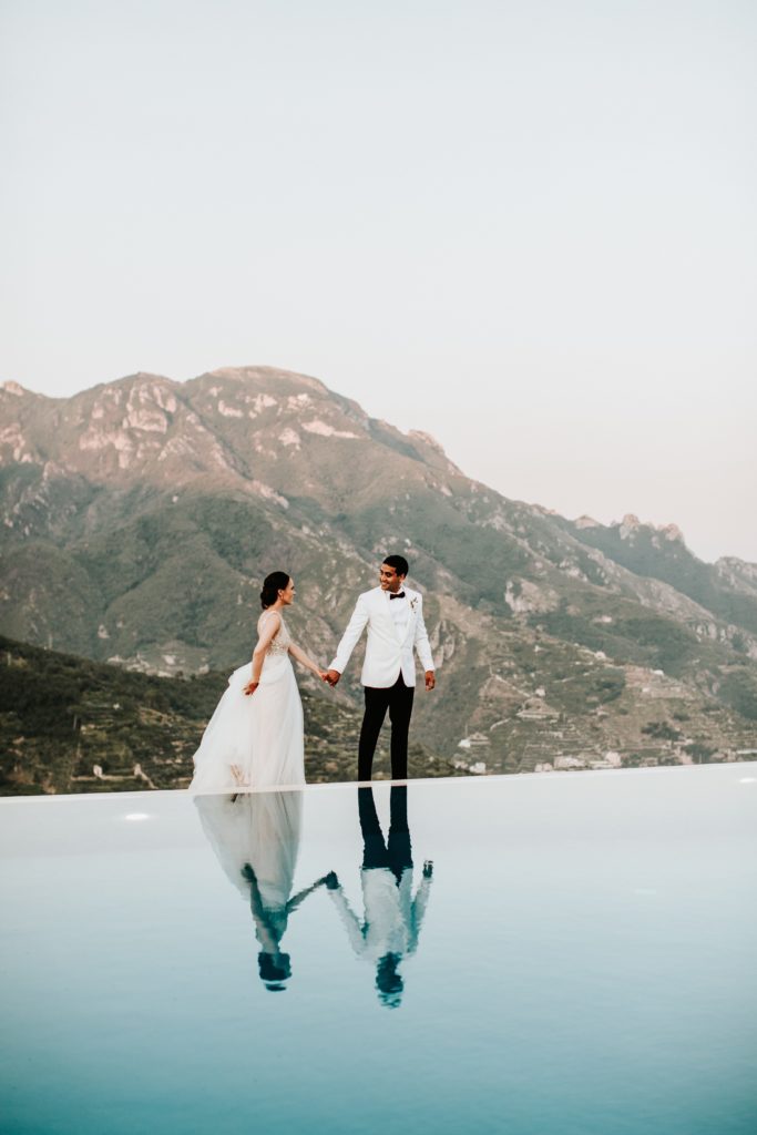Couple Portrait - Hotel Caruso Wedding - Italian Wedding Designer