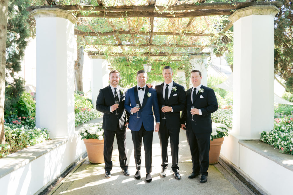 Groom and groomsmen - Destination Wedding in Ravello - Italian Wedding Designer
