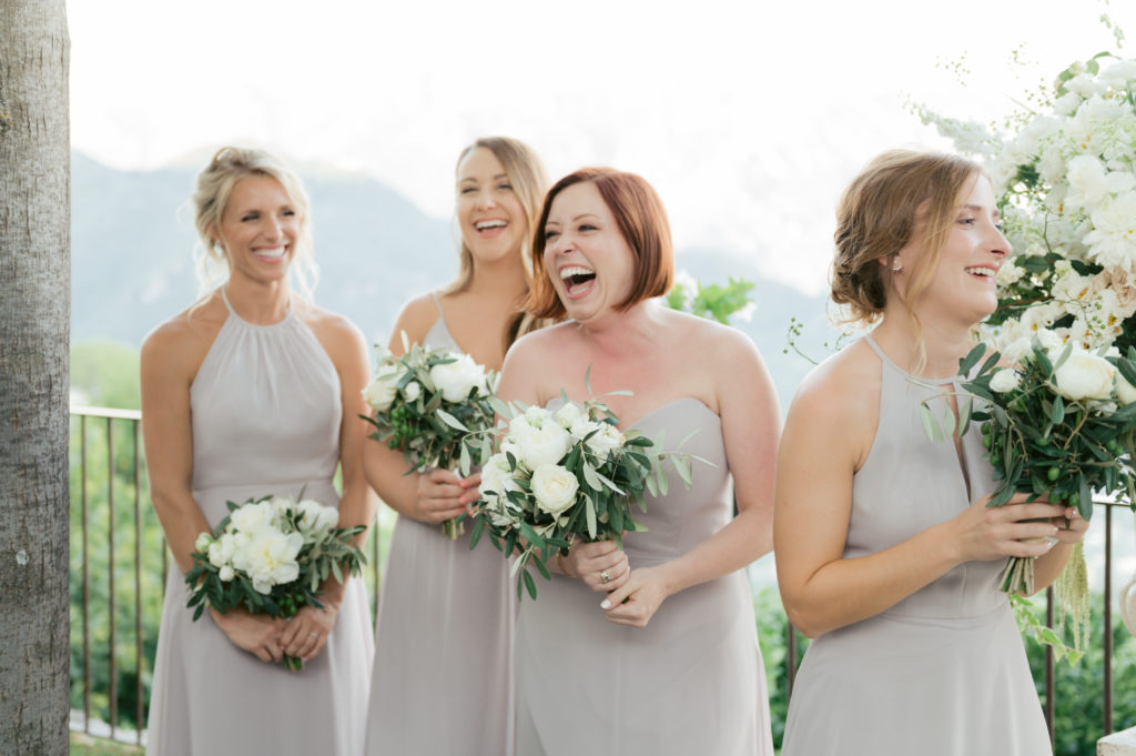 Bridesmaids during ceremony - Destination Wedding in Ravello - Italian Wedding Designer