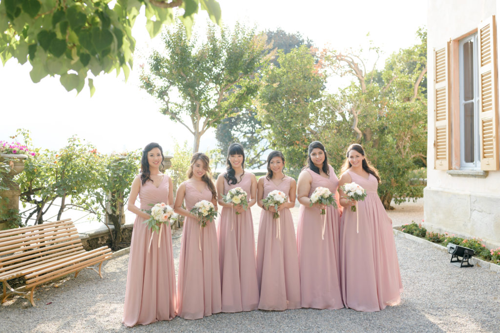 Bridesmaid at Villa Pizzo Stunning wedding at Villa Pizzo - Italian Wedding Designer