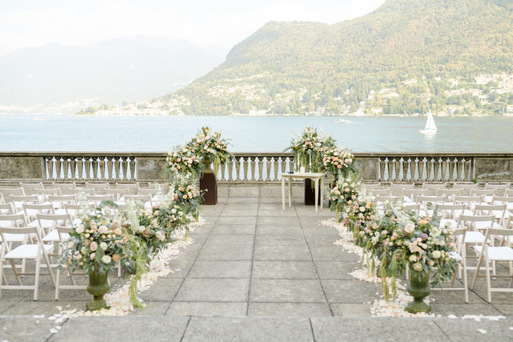 Ceremony at Villa Pizzo Stunning wedding at Villa Pizzo - Italian Wedding Designer