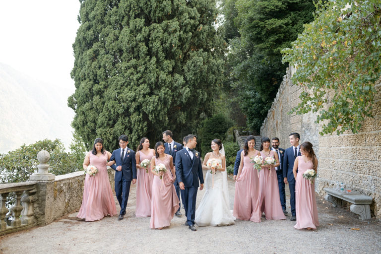 Bridal Party at Villa Pizzo Stunning wedding at Villa Pizzo - Italian Wedding Designer
