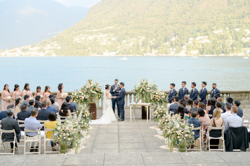 Villa Pizzo Ceremony on the Terrace Stunning wedding at Villa Pizzo - Italian Wedding Designer