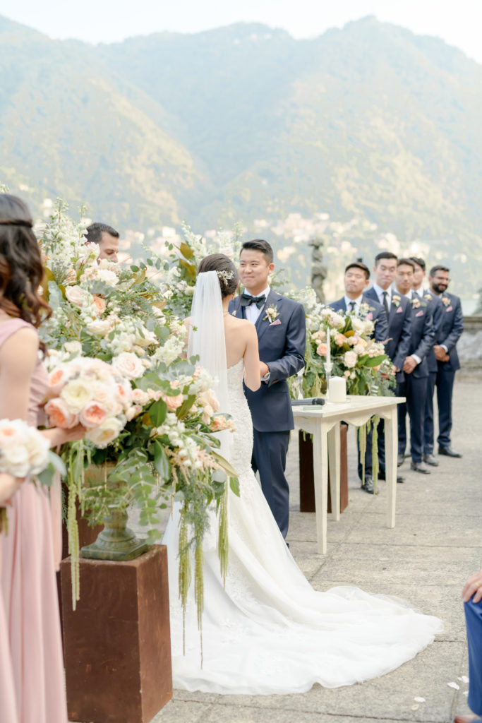 Ceremony on Como Lake Stunning wedding at Villa Pizzo - Italian Wedding Designer