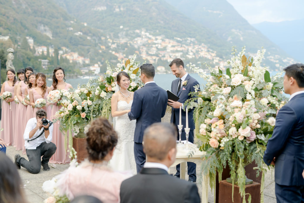 Ceremony Lake Como Stunning wedding at Villa Pizzo - Italian Wedding Designer