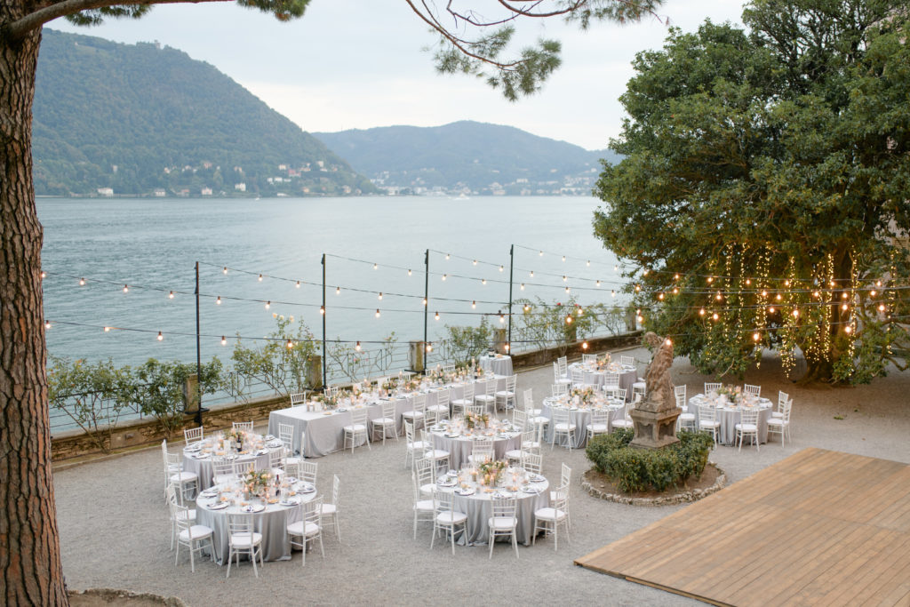 Outdoor dinner at Villa Pizzo Stunning wedding at Villa Pizzo - Italian Wedding Designer