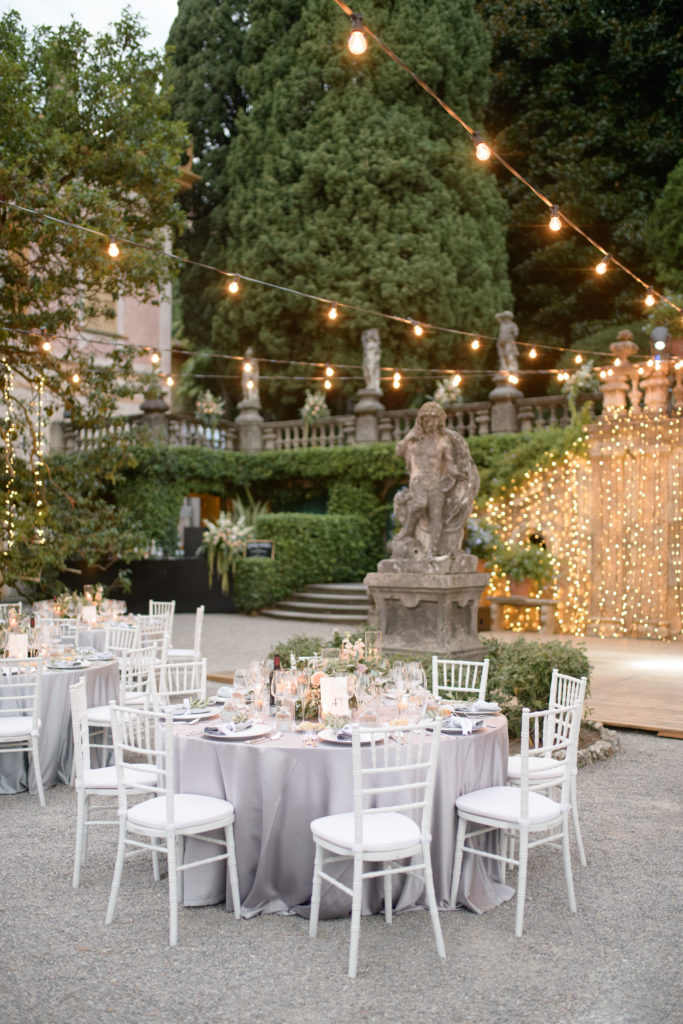 Round table at Villa Pizzo Stunning wedding at Villa Pizzo - Italian Wedding Designer