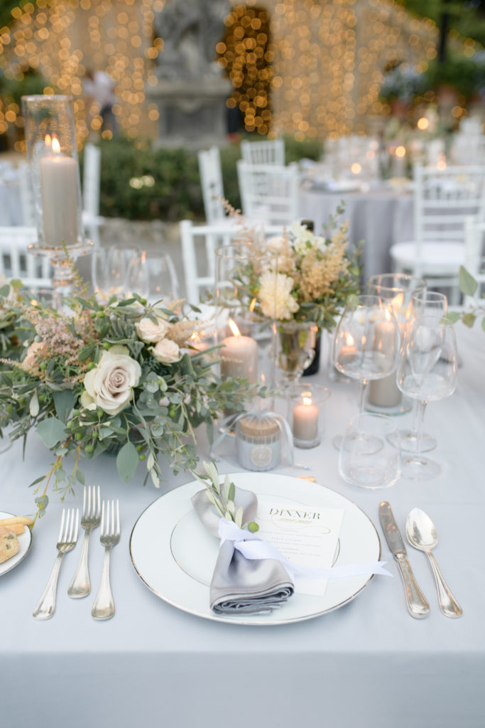 Mise en place at Villa Pizzo Stunning wedding at Villa Pizzo - Italian Wedding Designer