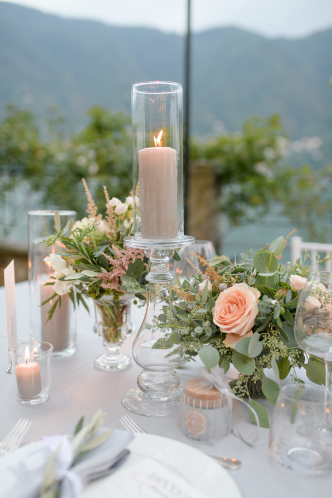 Flower decoration at Villa Pizzo by Flowers Living Stunning wedding at Villa Pizzo - Italian Wedding Designer