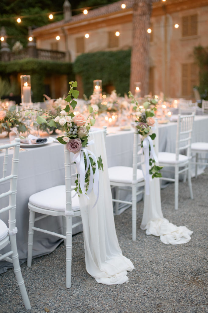 Tables and Chairs at Villa Pizzo Stunning wedding at Villa Pizzo - Italian Wedding Designer