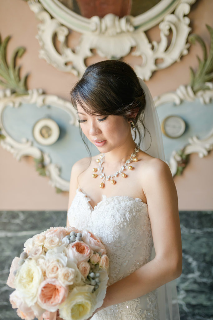 Bride Portrait by Bottega 53 -Stunning Wedding at Villa Pizzo - Italian Wedding Designer