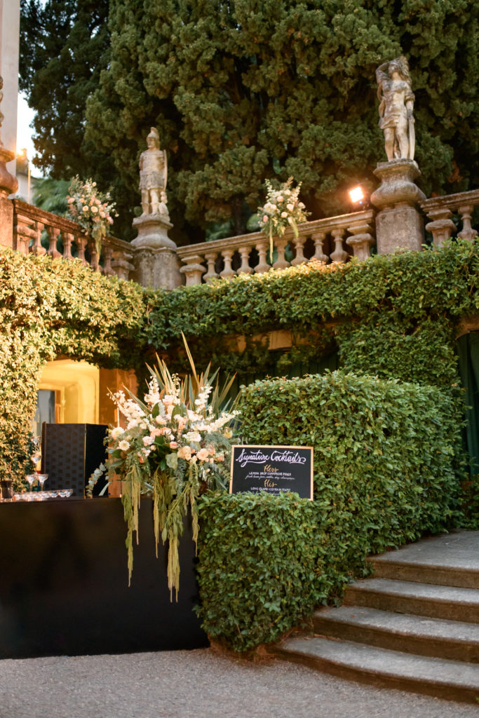 Bar Counter at Villa Pizzo Stunning wedding at Villa Pizzo - Italian Wedding Designer