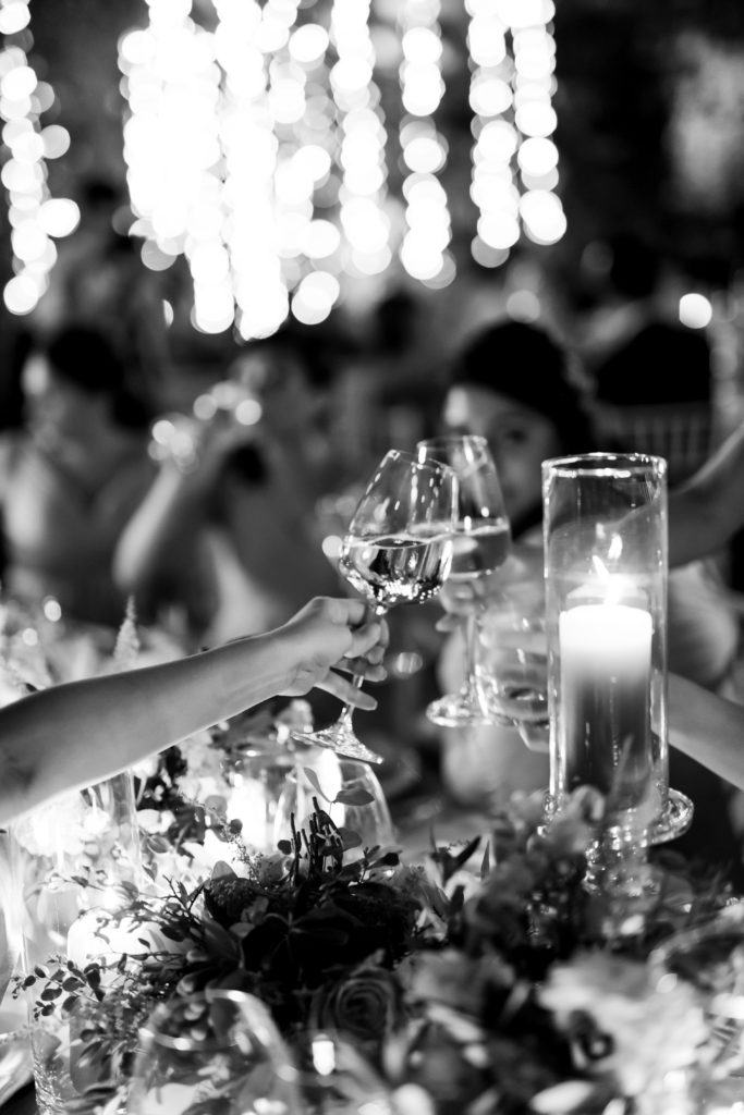 Cheers at Villa Pizzo Stunning wedding at Villa Pizzo - Italian Wedding Designer