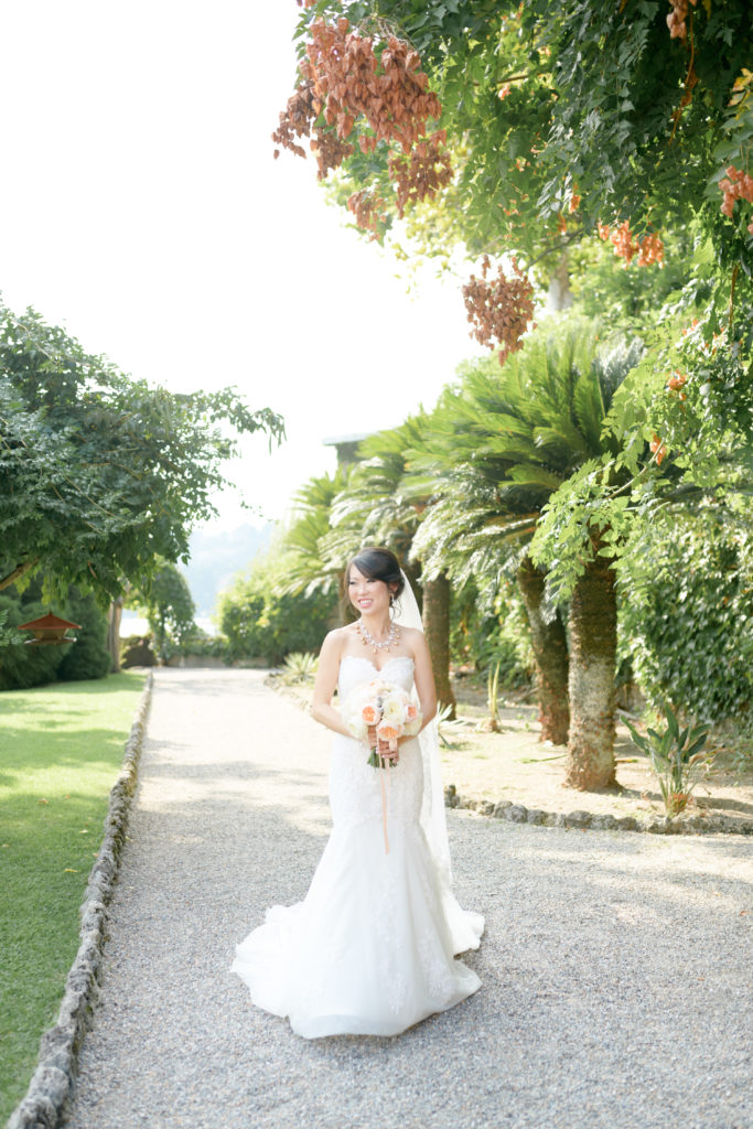 Bride in Villa PIzzo -Stunning Wedding at Villa Pizzo - Italian Wedding Designer