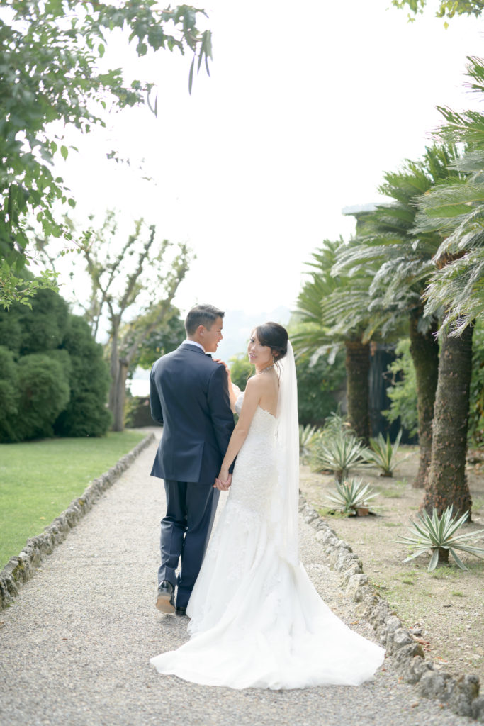 Bride and Groom portrait Stunning wedding at Villa Pizzo - Italian Wedding Designer