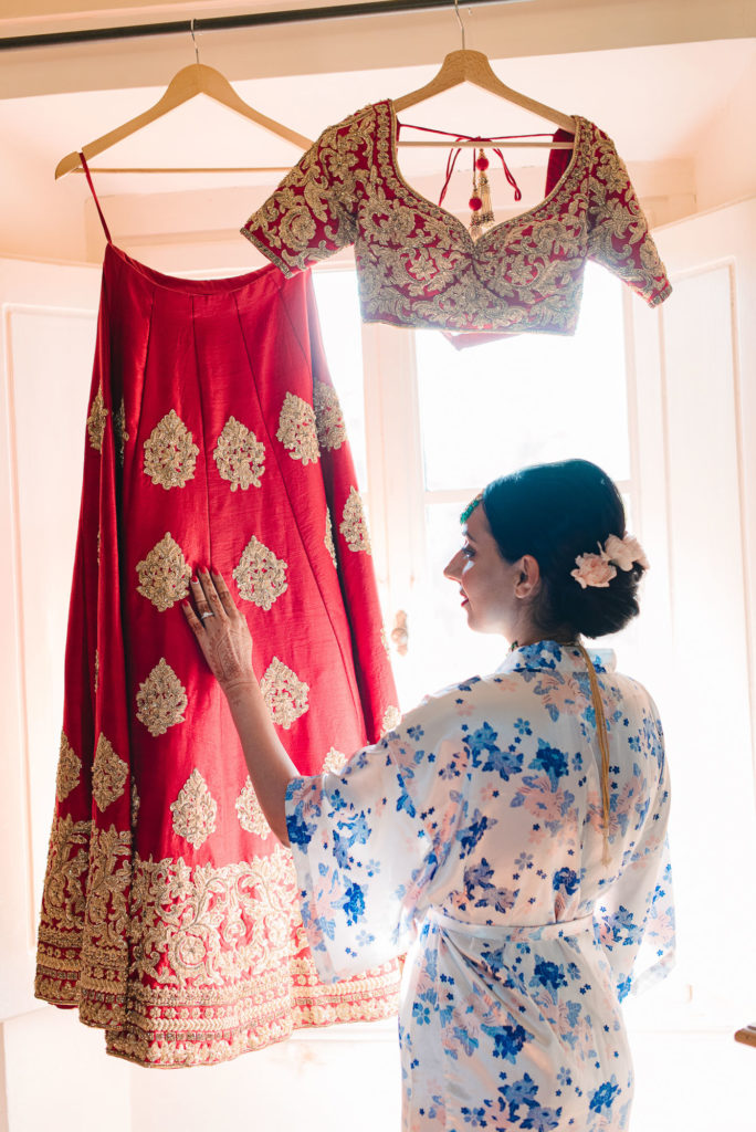 Indian Bride Portrait - Indian Wedding in Tuscany - Italian Wedding Designer