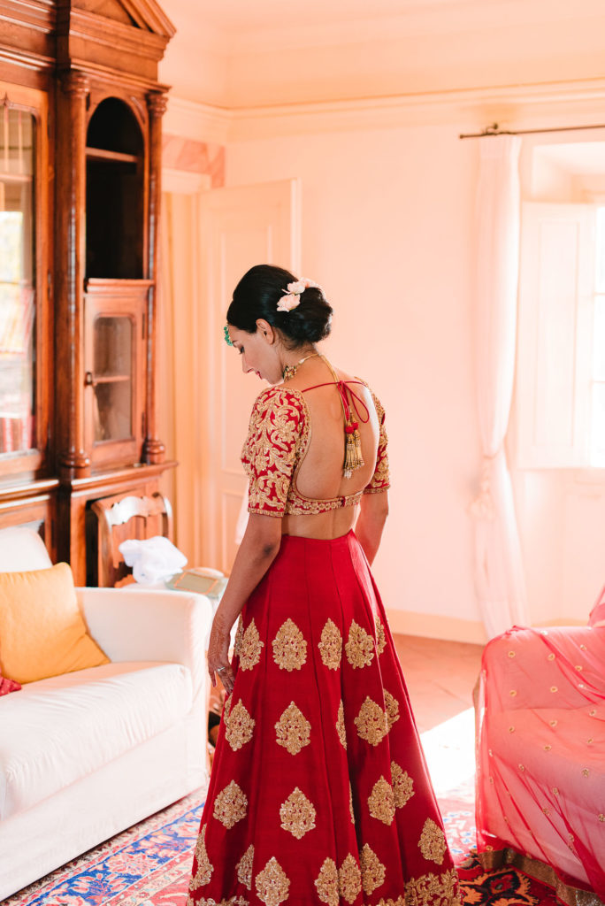 Red Wedding Indian Dress - Indian Wedding in Tuscany - Italian Wedding Designer