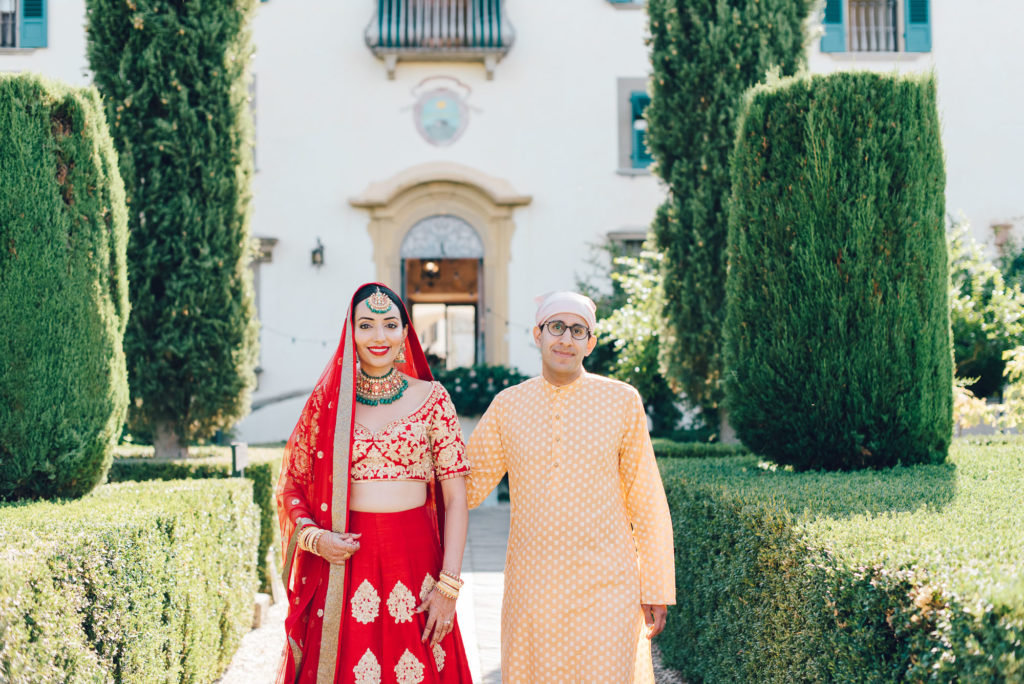 Indian Bride at Villa Le Piazzole - Indian Wedding in Tuscany - Italian Wedding Designer