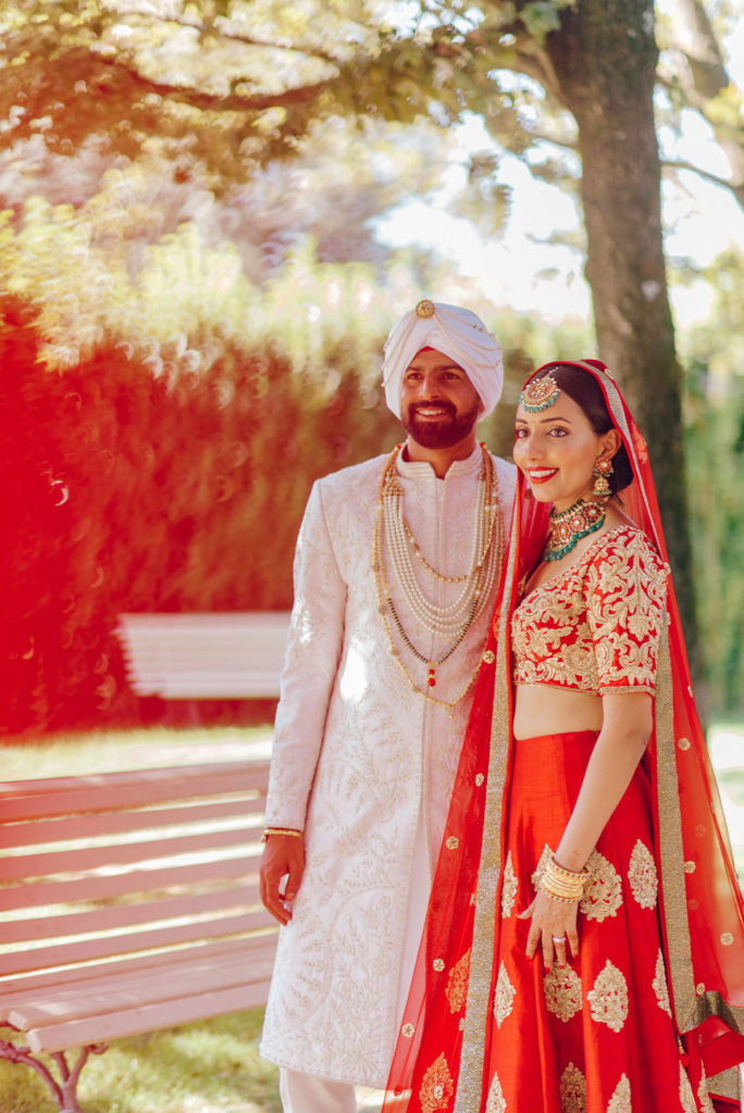 Sikh Couple at Villa Le Piazzole Sikh ceremony Priest in Italy by Italian Wedding Designer