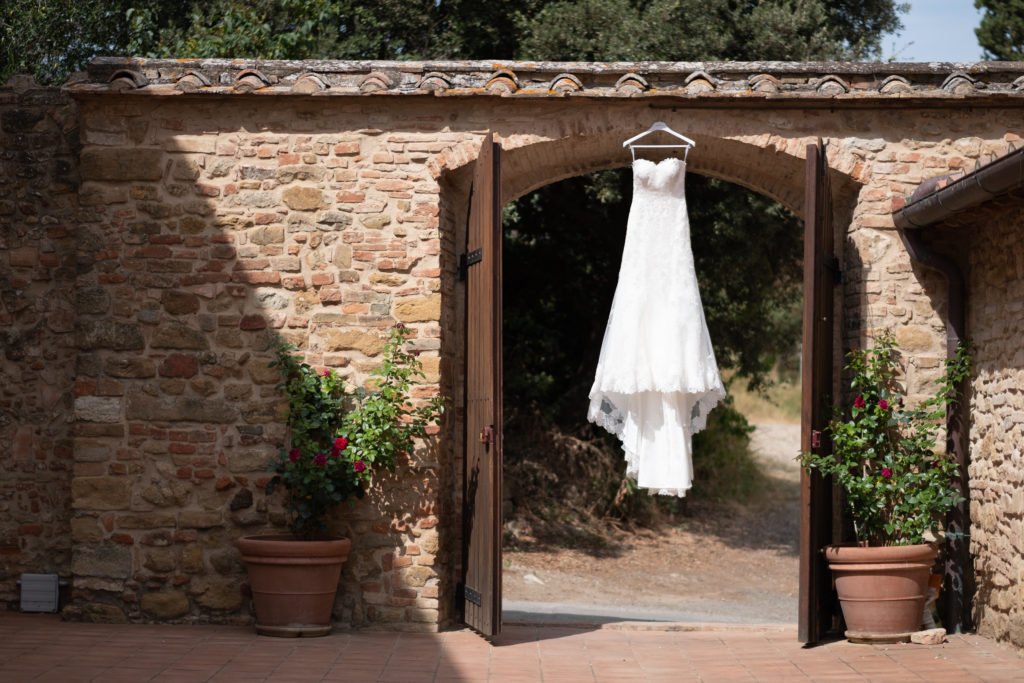 Bridal Dress - Wedding at Borgo Petrognano - Italian Wedding Designer