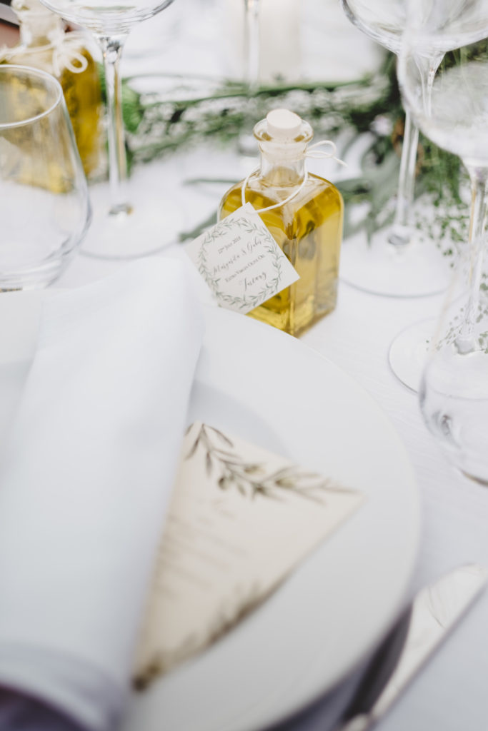 Olive Oil bottle - Wedding at Borgo Petrognano - Italian Wedding Designer