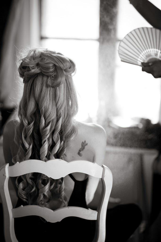 Bride Hairstyle - Wedding at Villa Cimbrone - Italian Wedding Designer