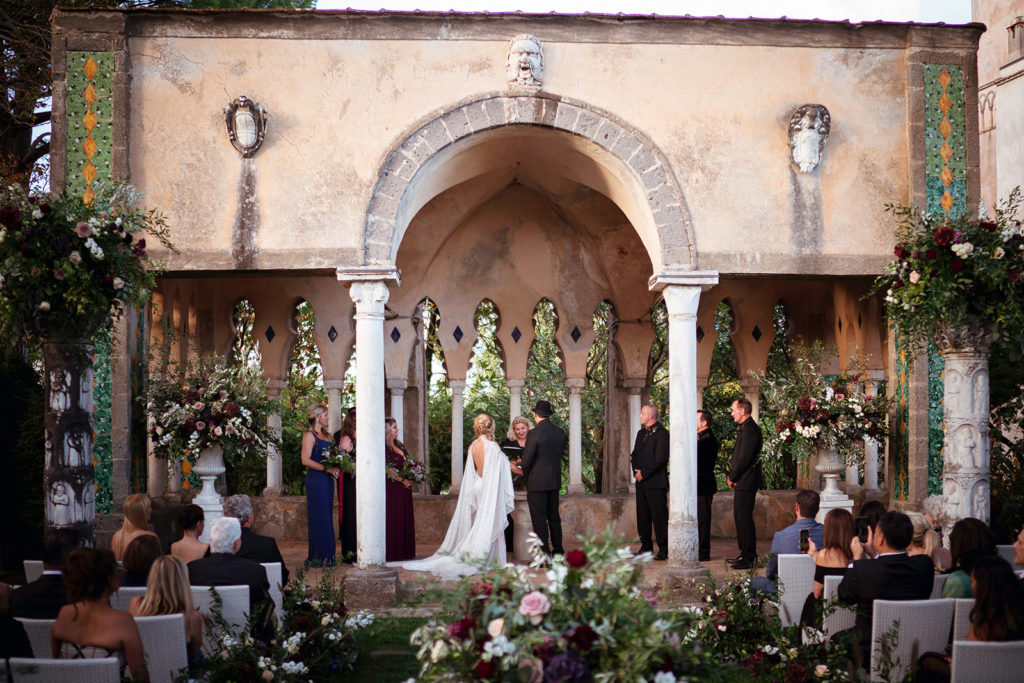 Tea room ceremony at Villa Cimbrone - Wedding at Villa Cimbrone - Italian Wedding Designer