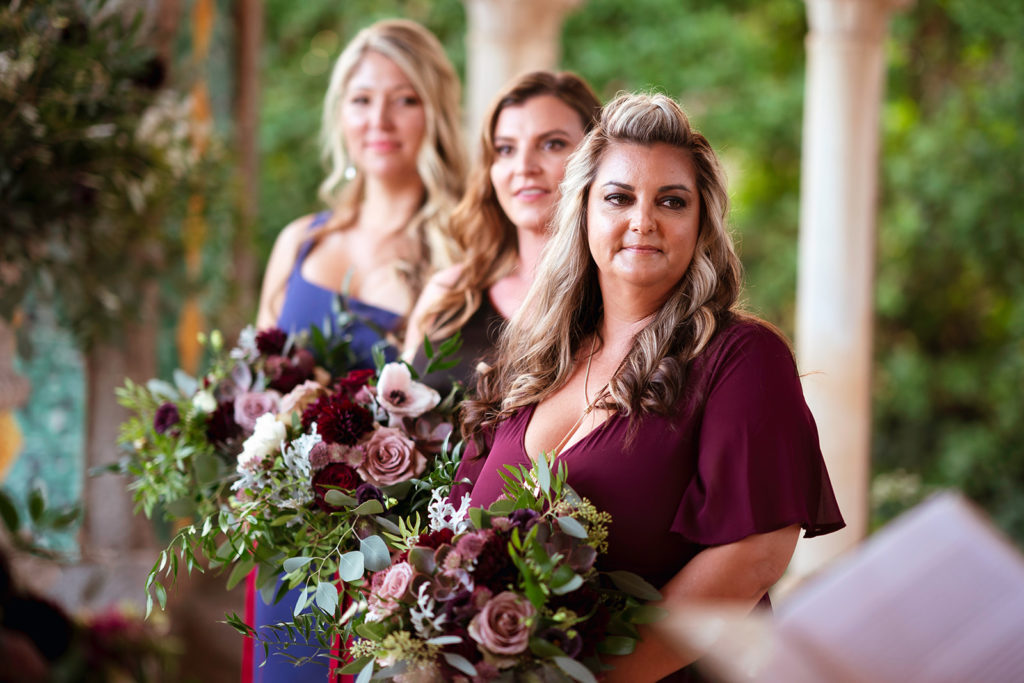 Bridesmaids at Villa Cimbrone - Wedding at Villa Cimbrone - Italian Wedding Designer