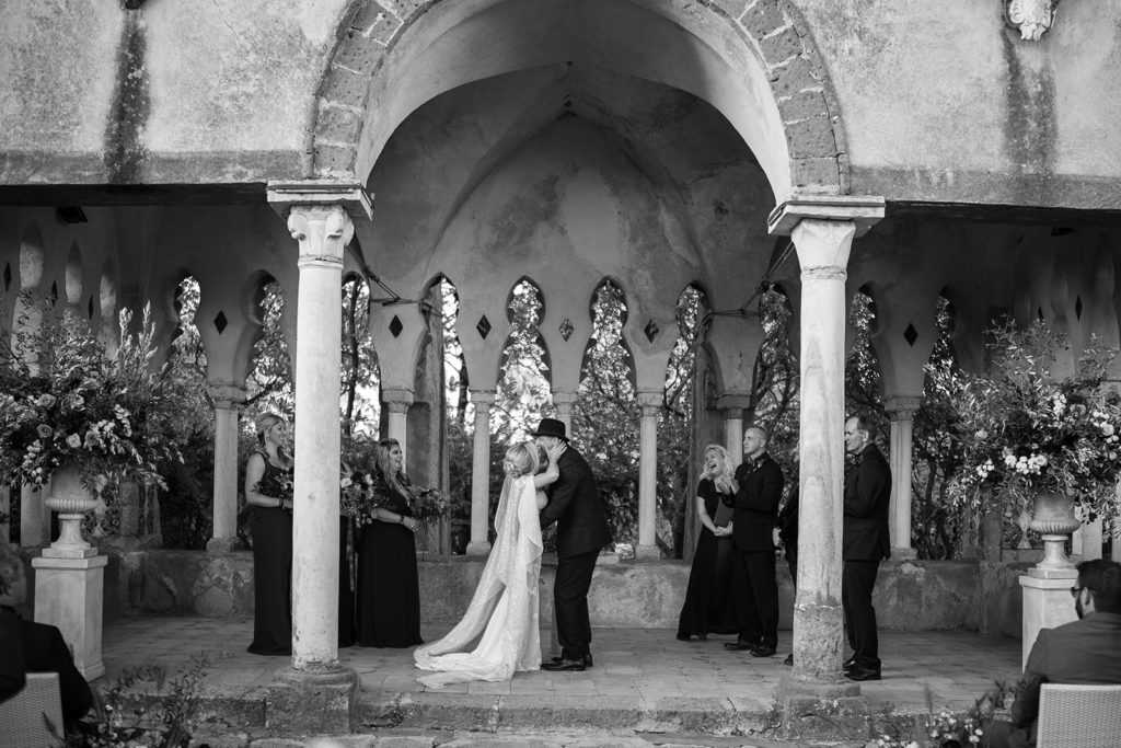 Ceremony in the tea room - Wedding at Villa Cimbrone - Italian Wedding Designer