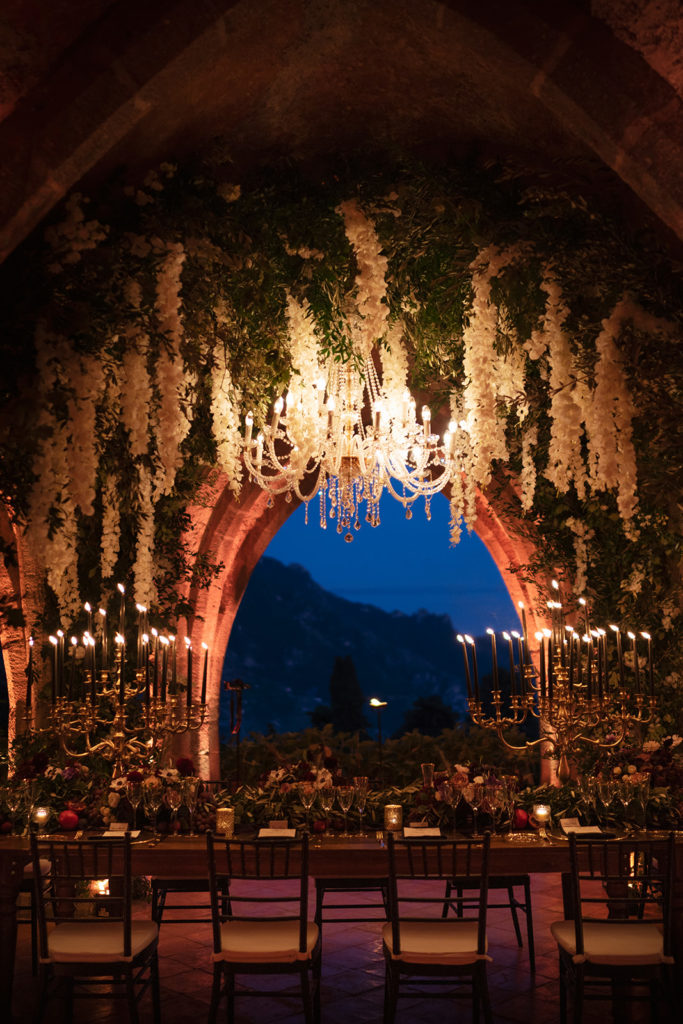 Crypt dinner - Wedding at Villa Cimbrone - Italian Wedding Designer