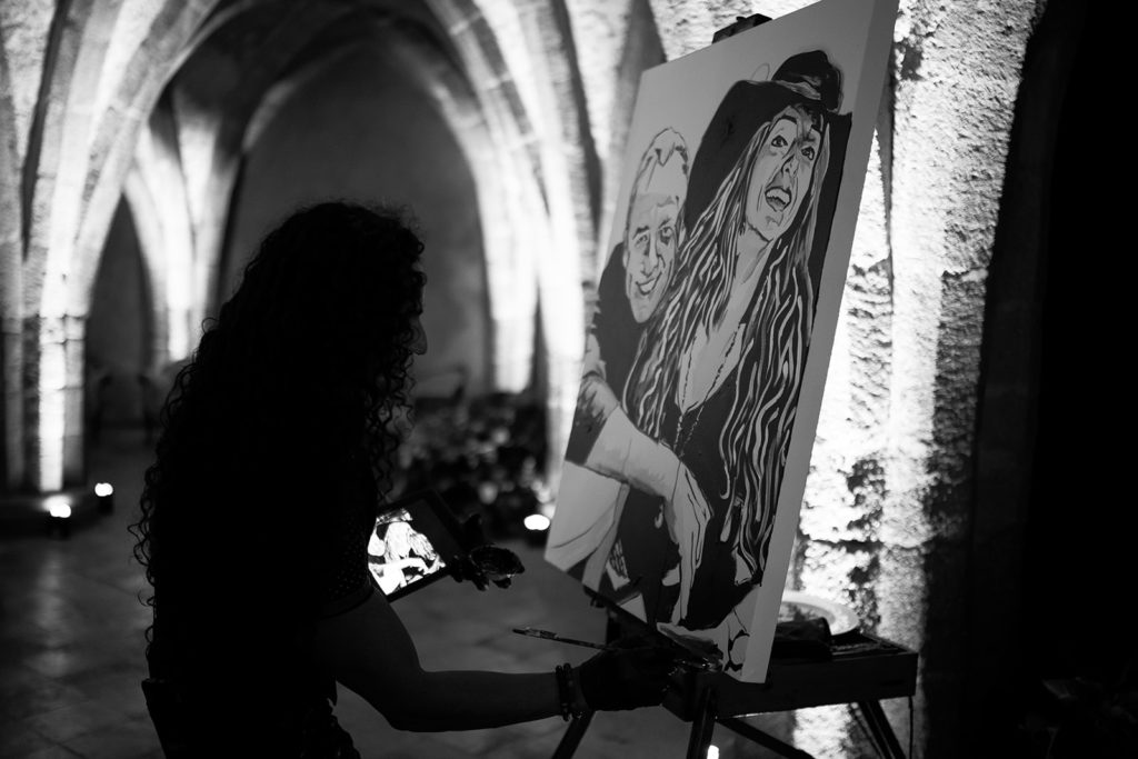 Sergio Gutierrez painting -Wedding at Villa Cimbrone - Italian Wedding Designer