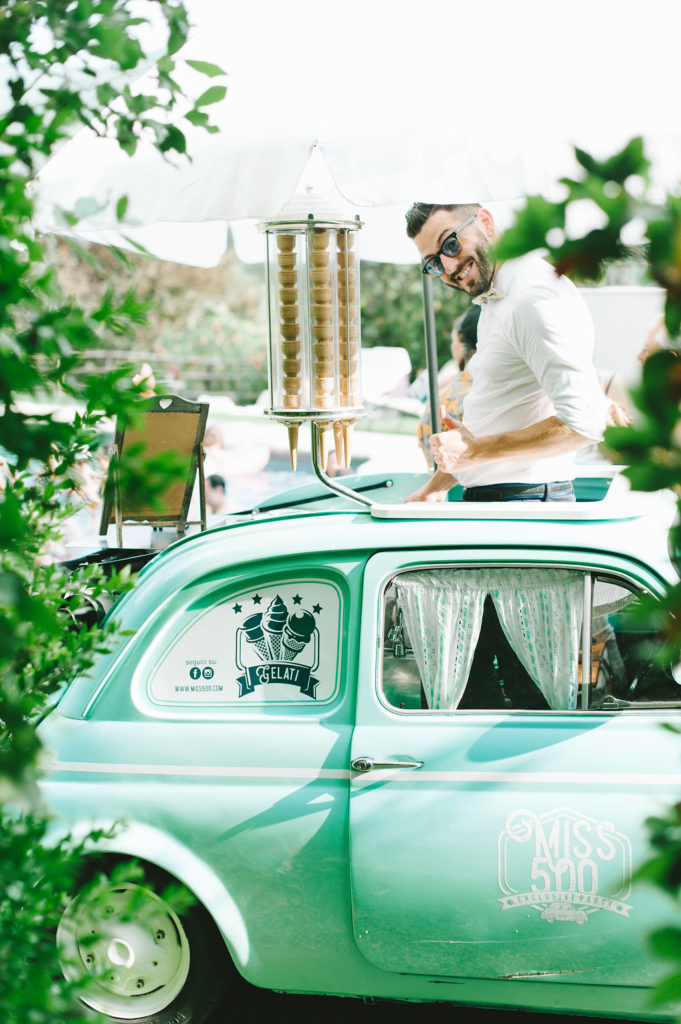 Gelato Car -Wedding at Villa Vignamaggio - Italian Wedding Designer