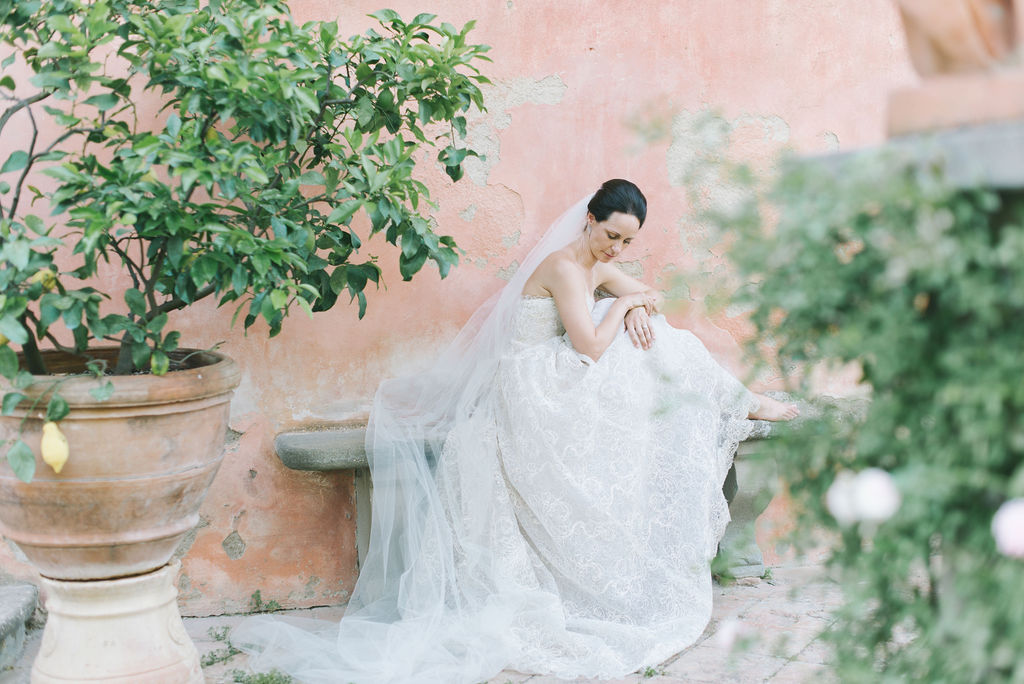 Bride Portrait - Wedding at Villa Vignamaggio - Italian Wedding Designer