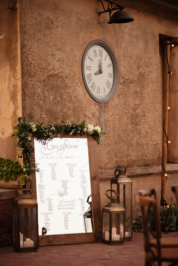Table Plan - Wedding at Castello di Castagneto - Italian Wedding Designer
