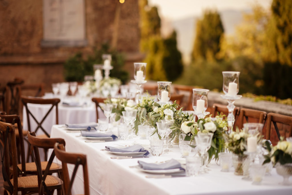 Floral centerpiece - Wedding at Castello di Castagneto - Italian Wedding Designer